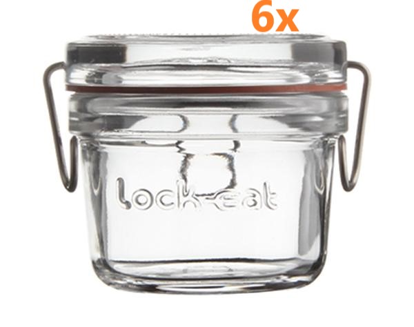 Lock-eat Einkochglas 125 ml Ø 80 mm (6 Stück) 