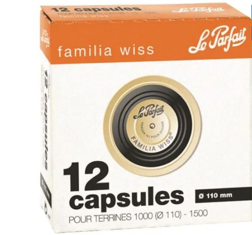 Le Parfait Kapseln für Familia Wiss Ø 110 mm (12 Stück) 