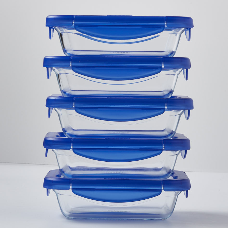 Pyrex Cook & Go – Set mit 5 Aufbewahrungsschalen 