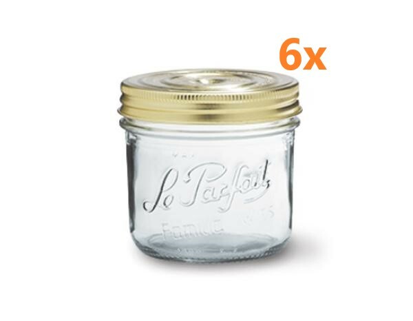 Le Parfait Familia Wiss - Terrine Einmachglas 500 ml (6 Stück) 