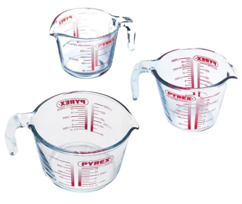 Pyrex Messbecher (3 Stück) 