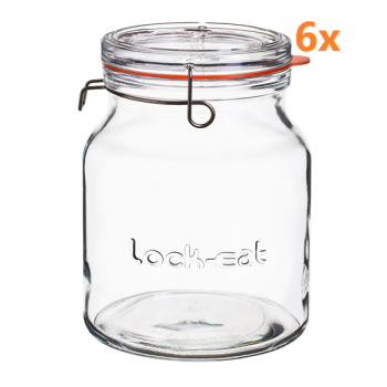 Lock-eat Einkochglas 2 Liter Ø 115 mm (6 Stück) 