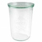 WECK Sturzglas 850 ml mit Glasdeckel, Rundrand 100 
