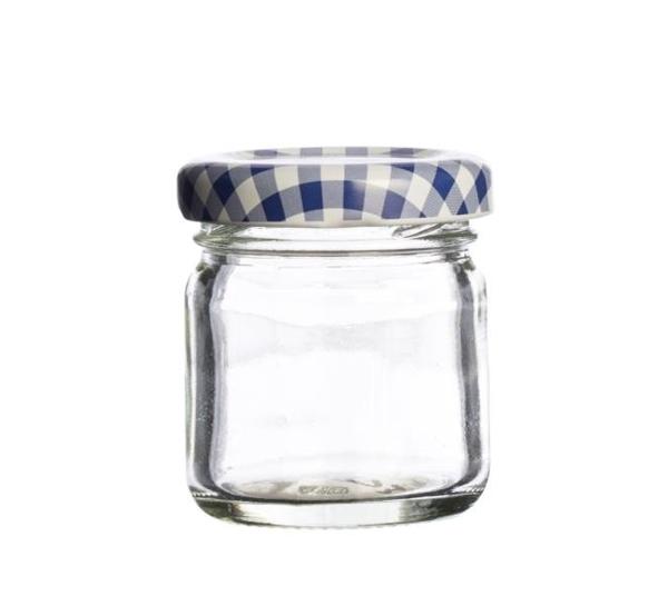 Kilner Marmeladenglas 43 ml mit deckel weiß - blau 