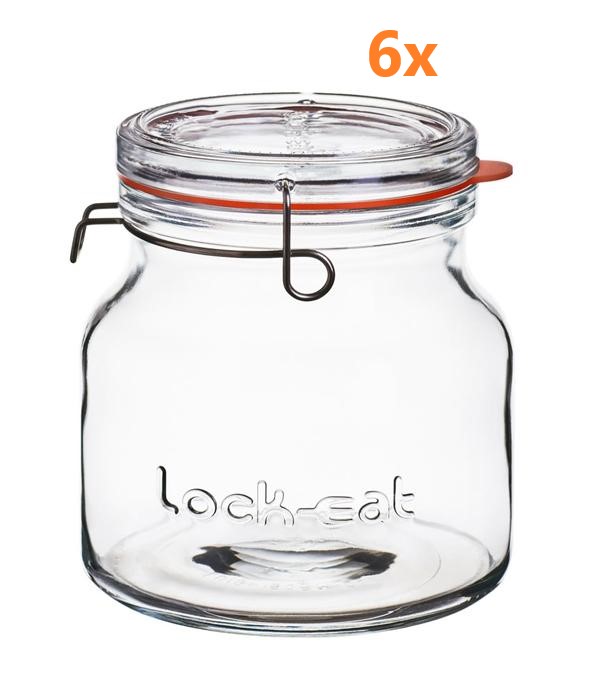 Lock-eat Einkochglas 1,5 Liter Ø 115 mm (6 Stück) 