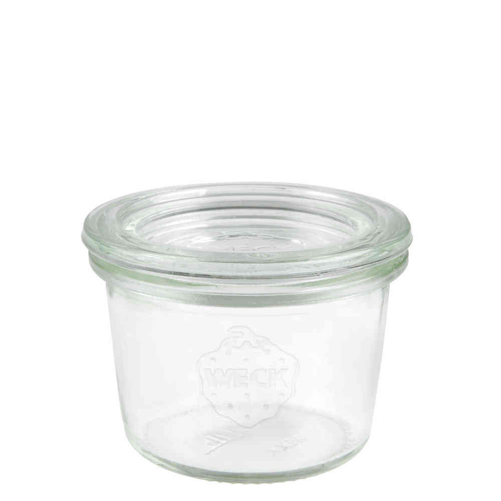 WECK Sturzglas 80 ml - mit Glasdeckel - Rundrand 60 