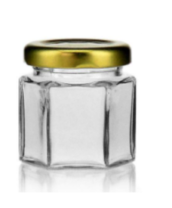 Marmeladenglas 47 ml mit Deckel gold Ø 40 mm 