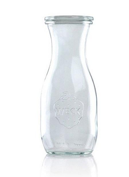 WECK Saftflasche 530 ml - mit Glasdeckel - Rundrand 60 