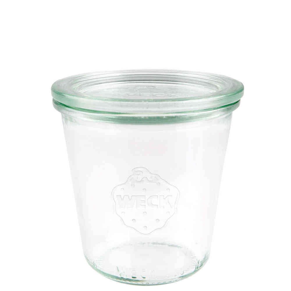 WECK Sturzglas 290 ml hoch - mit Glasdeckel - Rundrand 80 