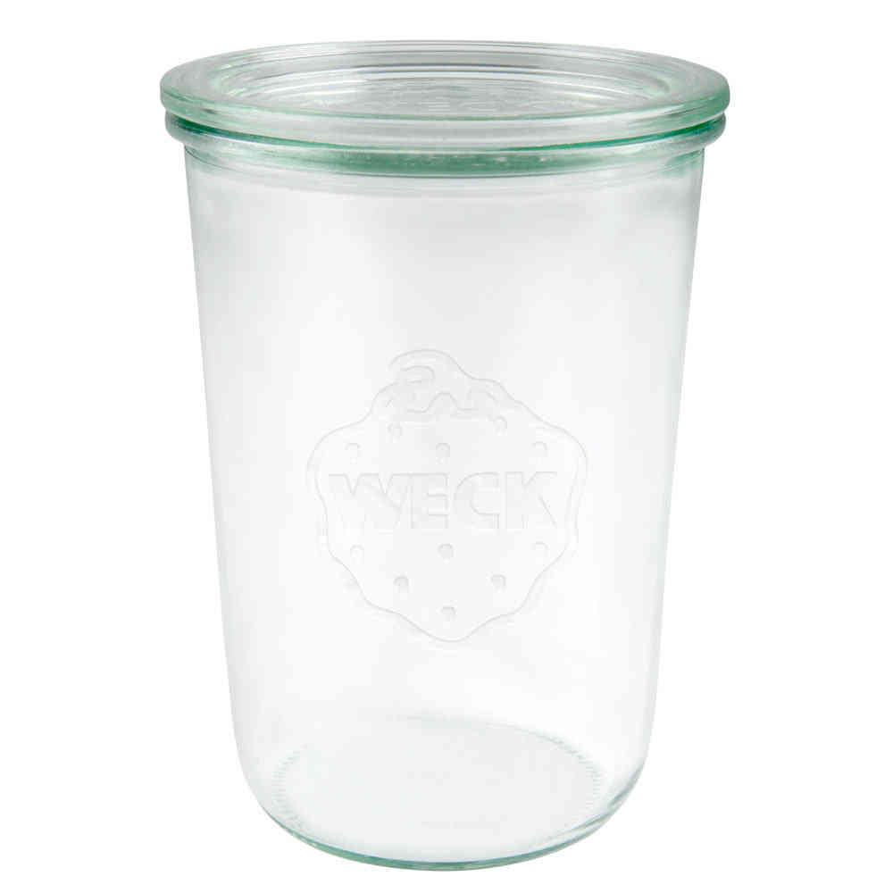 WECK Sturzglas 850 ml - mit Glasdeckel - Rundrand 100 
