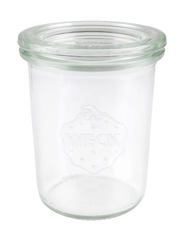WECK Sturzglas 160 ml - mit Glasdeckel - Rundrand 60 