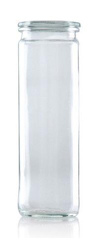 WECK Zylinderglas 600 ml mit Glasdeckel - Rundrand 60 