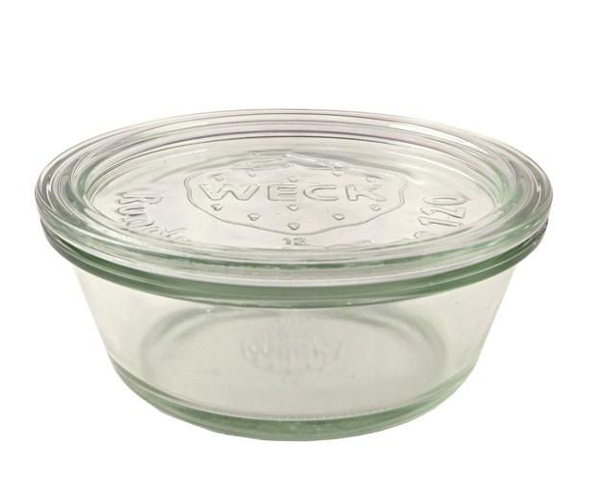 WECK Gourmetglas 300 ml - mit Glasdeckel - Rundrand 120 
