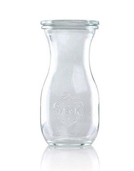 WECK Saftflasche 290 ml - mit Glasdeckel - Rundrand 60 