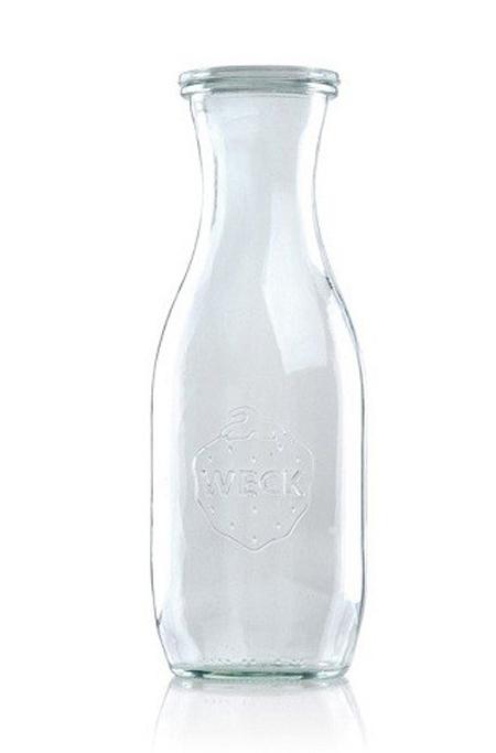 WECK Saftflasche 1062 ml - mit Glasdeckel - Rundrand 60 